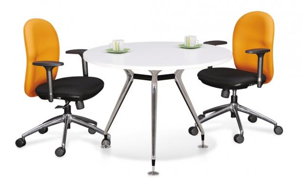 Round Meeting Table with Abies Leg