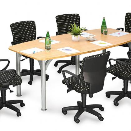 Conference Table with Pole Leg