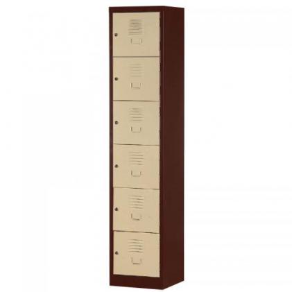 Six Compartments Locker
